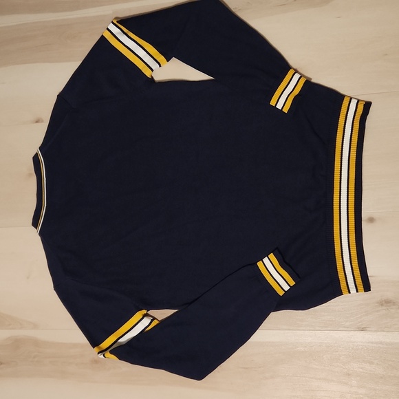 Giorgio Di Mare Sweater Men Small Blue Pullover Knitwear V Neck - Picture 2 of 6